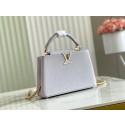 Replica Louis Vuitton CAPUCINES BB M57227 Pearl White HY7594UD97