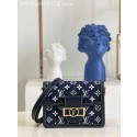 Replica Louis Vuitton DAUPHINE PM M59480 Navy Blue HY15345SV68