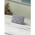 Replica Louis Vuitton DOUBLE CARD HOLDER M81381 Anthracite gray HY11265Fi42