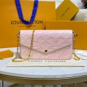 Replica Louis Vuitton FELICIE POCHETTE M64064 pink HY10686Kg43