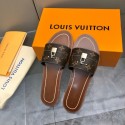 Replica Louis Vuitton LOCK IT FLAT MULE 1A9RC5-4 HY4323EO56