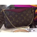 Replica Louis Vuitton M41638 Purple Monogram Canvas PALLAS Clutch HY18676sA83