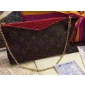 Replica Louis Vuitton M41638 Red Monogram Canvas PALLAS Clutch HY21540CQ60