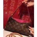 Replica Louis Vuitton Monogram Canvas PALLAS CLUTCHES M41638 Red HY10962YP94