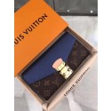 Replica Louis Vuitton Monogram Canvas PALLAS WALLET M58414 Blue HY9037XB19