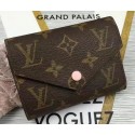 Replica Louis Vuitton Monogram Canvas Victorine Wallet M62360 Pink HY15105HB48