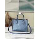 Replica Louis Vuitton ONTHEGO PM M58956 Navy Nacre HY636cK54
