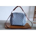 Replica Louis Vuitton original Mahina Leather BABYLONE CHAIN BB M53153 BLEU HORIZON PUMPKIN HY19575VA65