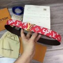 Replica Louis Vuitton SPREME 40mm Red Belt M5899 Gold HY3580iu55
