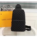 Replica Top Louis Vuitton AVENUE SLING Original Leather Bag N41719 Black HY20280ll80