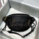 Top Chanel 19 Bodypack Sheepskin Leather AS1783 black HY21561yq38