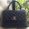 Top Chanel Classic Top Handle Bag Original Cannage Pattern A95169 Black HY26306yq38