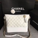 Top Chanel Gabrielle Shoulder Bag Original Calfskin Leather A93842 White HY3311yq38