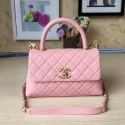 Top Chanel Tote Bag Light Pink Original Calfskin Leather 92990 Glod HY5956eo14