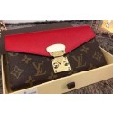 Top Louis Vuitton Monogram Canvas PALLAS WALLET M58414 Red HY16122lE56