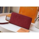 Top Louis Vuitton Original Monogram Empreinte Wallet M60571 Wine HY22381eo14