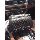 2017 Chanel Leboy Original Deerskin Leather 67087 Black HY17853Nw52