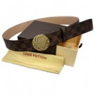 AAA 1:1 Louis Vuitton Belts 6977 Damier Coffee Belts HY16827yF79