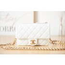 AAA Chanel Grained Calfskin Pocket AS3225 white HY26599zK34