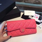 AAA Chanel long flap wallet A80759 rose HY8714zK34