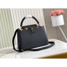 AAA Louis Vuitton CAPUCINES MM M56904 BLACK HY13094zK34