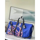 AAA Louis Vuitton KEEPALL BANDOULIERE 55 M21105 blue HY18204zK34