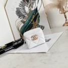 AAA Replica Chanel 19 Zip Card bag 82086 white HY24023VB75