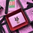 AAA Replica Gucci Leather Card case with Bosco 499325 Pink HY8940Oy84