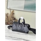 AAA Replica Louis Vuitton KEEPALL BANDOULIERE 25 M20900 black HY16605Oy84