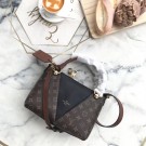 AAA Replica Louis Vuitton Monogram Canvas original V TOTE BB M43966 black HY13320Oy84