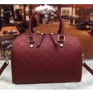 AAA Replica Louis Vuitton Monogram Empreinte Speedy 30 Bag M40762 Burgundy HY4532cf50
