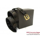 AAAAA Knockoff Louis Vuitton 2011 Spring Summer Galuchat Art Nouveau Belt M9824 Black HY530Pg26