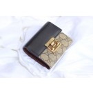 Best Quality Gucci Leather french flap wallet A453155 black HY20229xb51