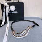 Best Replica Chanel Calf Leather Belt 56612 black HY4511bj75