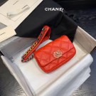 Chanel 19 Bodypack Sheepskin Leather AS1163 red HY1334Yo25