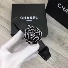 Chanel 20mm Leather Belt CH0801 Black HY12035vK93
