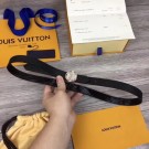 Cheap Fake Louis Vuitton CIRCLE 20MM REVERSIBLE BELT M0054U black HY4505BC48