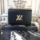 Copy 1:1 Louis vuitton original epi leather TWIST MM M50332 black HY26033xD64
