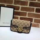 Gucci GG Marmont mini shoulder bag 574969 black HY129uZ84