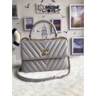 Imitation High Quality Chanel Original Sheepskin Leather Tote Bag A92236 grey Gold Buckle HY58HH94