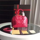 Quality Louis Vuitton Monogram Vernis Alma BB M91606 Rose HY40Vu63
