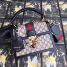 Replica Gucci Queen Margaret GG small top handle bag 476541 black HY140HB48