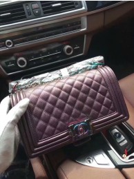 2017 Chanel Leboy Original Deerskin Leather 67087 Purple HY16276mm78