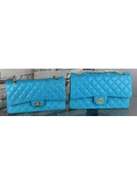 AAA 1:1 Chanel 2.55 Series Flap Bag Lambskin Leather A5024 Blue HY10622yF79