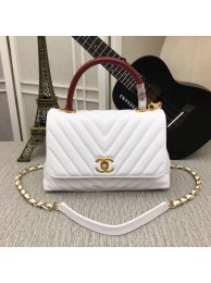 AAA 1:1 Chanel Flap Bag with Top Handle 36620 white HY17612vi59
