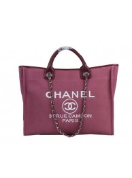 AAA 1:1 Chanel Medium Canvas Tote Shopping Bag A02042 Rose HY14637yF79