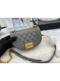 AAA 1:1 CHANEL MESSENGER BAG MINI BOY AS3315 gray HY24492yF79