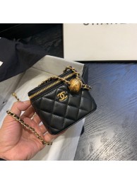 AAA 1:1 Chanel Original Small classic chain box handbag AP1447 black HY9582vi59