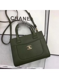 AAA 1:1 Chanel Small Tote Bag Original Leather CHA6848 Green HY26682yF79