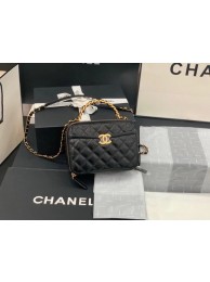 AAA 1:1 Chanel small tote bag Sheepskin & Gold-Tone Metal AS2178 black HY1552vi59
